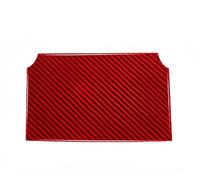 voiture Cache Moulures intérieures Pour Subaru Pour WRX 2018-2023 Carbone Voiture Centrale Console Tableau Bord Panneau Revêtement D'coratif Autocollant Intérieur(Red)