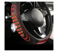 Voiture Caches Volant Housse Volant Cuir Durable À Motif Nid d'abeille Tridimensionnel avec Doublure Antidérapante Universelle 14,5-15 Pouces Volant Protecteur(Blue)