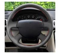 Voiture Caches Volant Housse Volant en Cuir Microfibre Cousue À La Main pour VW pour Caddy 2003-2006 pour Caravelle 2003-2009 pour Transporter T5 2006(Bleu Clair)