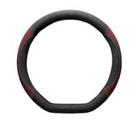 Voiture Caches Volant Housse Volant Universelle Respirante 37 À 38 Cm Volant Protecteur(D Shape Red)