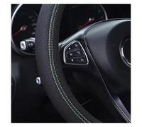 Voiture Caches Volant Housse Volant Voiture Cuir PU Bicolore Absorbante Résistante À l'usure Antidérapante Universelle pour Toutes Les Saisons Volant Protecteur(White)