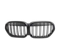 voiture Calandre Pièces Calandres Avant Style Course Double Ligne Pour BMW Pour X1 F48 LCI 2020-2022 Calandres Supérieures Style Diamants Noirs D'admission Avant Grille(Double-Matte Black)