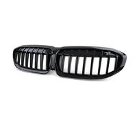 Voiture Calandre Pour BMW Série 3 G20 G20 G21 G28 2019 2020 2021 2022 Capot Pare-chocs Avant Grille Rein Grilles Course Remplacement Style Météore Diamant Noir Grilles Calandre Avant(1 Slat-Glossy Bla