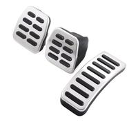 Voiture Capuchon de pédale de voiture en acier inoxydable, couvercle d'embrayage, d'accélérateur et de frein pour VW Polo pour Golf 4 pour Jetta MK4 pour Bora Couvre pédale Frein(MT 3piece)