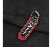 Voiture Carbone Fibre Porte-clés, pour Mazda 3 5 6 CX-3 CX-30 CX-5 CX-7 CX-8 CX-9 MX-5 Porte Clef, Auto Logo Porte-clés,Homme Femme Cadeau Mode Accessoires,B-M