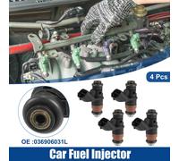 Voiture Carburant Injecteur Buse Remplacer pour VW Polo - 4 pcs Noir