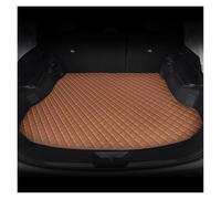 Voiture Cargaison Tapis Tapis De Coffre Arrière en Cuir Synthétique 1 Pièce pour Land pour Rover pour Range pour Rover pour Sport 2010-2013 Tapis Protection Coffre(Brun)