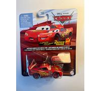 Voiture Cars Disney Pixar Flash Mcqueen avec panneau Rusteze