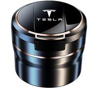 Voiture Cendrier pour Tesla Tesla Model 3 Model Y/S/X,Cendrier avec Couvercle Cendrier Portable Cylindre sans Fumée Accessoires Décoration Intérieure