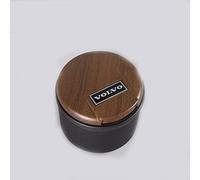 Voiture Cendriers pour Volvo XC40 XC60 XC70 XC90 S40 Car Détachées Anti Odeur Extinguible sans Fumée avec Couvercle with LED Lumière Ashtray,Woodtexture