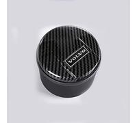 Voiture Cendriers pour Volvo XC40 XC60 XC70 XC90 S40 Car Détachées Anti Odeur Extinguible sans Fumée avec Couvercle with LED Lumière Ashtray,Carbonfiber