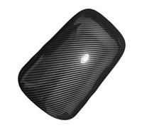 Voiture Centrale Style pour F&ord pour M&ustang 2015 2016 2017 2018 2019 2020 ABS Fibre De Carbone Grain Voiture Accoudoir Central Boîte Couverture Garniture Voiture Garniture Cadre
