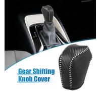 Voiture Changement Vitesse Bouton Couverture Levier Garniture Rechange Noir Gris