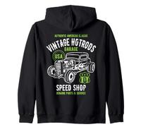 Voiture Classique Speed Shop Vintage Hotrod, Design Vieilli Sweat à Capuche
