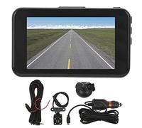 Voiture Conduite Enregistreur HD 3 Pouce Écran Double Lentille G Capteur Boucle D'enregistrement Rétroviseur 1080P Dash Caméra Noir