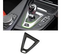 Voiture Console Centrale Pour BMW Pour M3 Pour F80 Pour M4 Pour F82 Pour F83 RHD Console Centrale Voiture Fiber Carbone Pommeau Levier Vitesse Couvercle Panneau Conducteur(Red-RHD)
