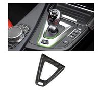 Voiture Console Centrale Pour BMW Pour M3 Pour F80 Pour M4 Pour F82 Pour F83 RHD Console Centrale Voiture Fiber Carbone Pommeau Levier Vitesse Couvercle Panneau Conducteur(Black-RHD)