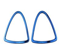 Voiture Contrôle Central Décoratif Autocollant De Protection Cadre Sortie D'air Conditionné En Acier Inoxydable Pour Kicks 2017-2022(Bleu)