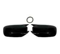 Voiture Coque Miroir Pour Dodge Pour Charger 2011-2022 Paire Coques Rétroviseurs Latéraux Boîtier Protection Rétroviseur Style Klaxon Bœuf(Gloss Black)
