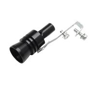 Voiture Courbé Tuyau D'Extrémité De Pointe Sortie Dispositif De Modification De Voiture Tuyau D'échappement Sifflet De Turbo Simulateur Universel(Black XL)