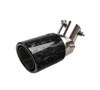 Voiture Courbé Tuyau D'Extrémité De Pointe Sortie Embout D'échappement Universel À Angle Réglable Diamètre Intérieur 63Mm / Extérieur 89mm Coque En AB Motif Forgé