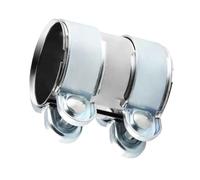 Voiture Courbé Tuyau D'Extrémité De Pointe Sortie Entrée 42 45 50 55 60 65 70 76 MM Collier De Serrage En Acier Inoxydable Pour Tuyau D'échappement Raccord Manchon Jonction(76mm-95mm)