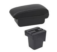 Voiture Coussin D'Accoudoir Accoudoir De Voiture Double Couche pour Focus pour C-Max 2005 2006 2007 2008 2009 2010 2011(B1 White Line)