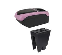 Voiture Coussin D'Accoudoir pour C1 Car Store Box Intérieur Détail Installation Simple Accoudoir Boîte Accessoires(S1 Black-Pink 6USB)