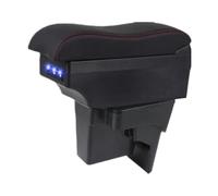 Voiture Coussin D'Accoudoir pour Kia K3 BL7 2023 2024 2025 Boîte Rangement D'accoudoir De Console Centrale De Voiture avec Accessoires Intérieurs USB(C Black Border 7USB)