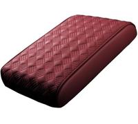 Voiture Coussin D'accoudoir pour Porsche Cayenne S Turbo E-Hybrid GTS Coupé Turbo GT, Housse Antidérapante PU Cuir D'accoudoir Coussin Console Centrale Accessories,A/Red