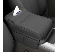 Voiture Coussin D'appui-Bras de pour Hyundai Genesis/Genesis G80 2. Generation (DH) 2015-2020, en Cuir Synthétique Accoudoir De Voiture en Mousse à Mémoire Forme,Black