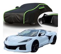 Voiture Couverture Antipoussière pour Corvette Z06 C8, Anti Rayures Anti-UV Étanche Toute la Météo Oxford Respirante Couverture,C