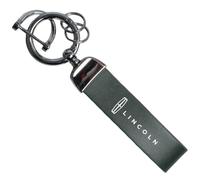 Voiture cuir Porte clés, pour Lincoln Adventurer Aviator Navigator MKZ Navigator Continental MKC MKX rotation à 360 degrés multifonctionnel zinc anti-perte Porte Clef décorer Accessoires