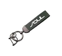 Voiture cuir Porte clés, pour Soul rotation à 360 degrés multifonctionnel zinc anti-perte Porte Clef décorer Accessoires,B-M