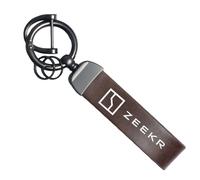 Voiture cuir Porte clés, pour ZEEKR X 001 007 009 rotation à 360 degrés multifonctionnel zinc anti-perte Porte Clef décorer Accessoires,B-M