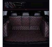 Voiture Cuir Tapis de Coffre pour Ford Mondeo Sedan 2022-2023 (Various Models, Photo Required), Couverture Complète Antidérapant Étanche Coffre Protection Tapis Voiture,Black-Red
