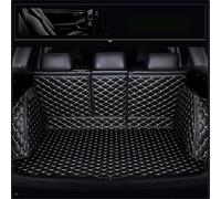 Voiture Cuir Tapis de Coffre pour Ford Mondeo Sedan 2022-2023 (Various Models, Photo Required), Couverture Complète Antidérapant Étanche Coffre Protection Tapis Voiture,Black-Beige