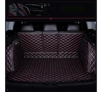 Voiture Cuir Tapis De Coffre pour Genesis G80 2021 2023 2024 2025, Couverture Complète Protection Coffre Tapis Antidérapant Bac Coffre Cargaison Tapis,Black+Red
