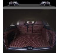 Voiture Cuir Tapis de Coffre pour Mercedes-Benz GLC 2017 2018 2019 2020 2021 2022 2023, EntièRement Entouré Imperméable Antidérapant Protection Cargo IntéRieurs Accessoires,Coffee