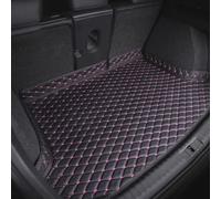 Voiture Cuir Tapis de Coffre pour Peugeot 5008 SUV (7 Seats) 2017-2022 2023 2024 2025, Bac Coffre Imperméables Cargaison Tapis Antidérapant Housse Protection Accessories,Black+Purple Plus