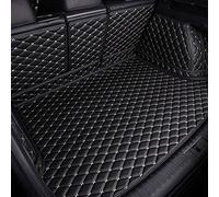 Voiture Cuir Tapis de Coffre pour Tesla Model Y 2021 2022 2023, Cuir Cargaison Housse Plancher Doublure Protection Anti Rayures Accessoires,B/Black-Beige