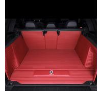 Voiture Cuir Tapis De Coffre pour Volvo EX30 2023-2024 2025 2026, Couverture Complète Protection Coffre Tapis Antidérapant Bac Coffre Cargaison Tapis,Normal-Red Style