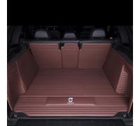 Voiture Cuir Tapis De Coffre pour Volvo V60 II 2018-2024 2025 2026, Couverture Complète Protection Coffre Tapis Antidérapant Bac Coffre Cargaison Tapis,Normal-Brown Style