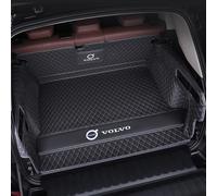 Voiture Cuir Tapis De Coffre pour Volvo XC40 C40 Recharge 2018-2024 2025 2026, Couverture Complète Protection Coffre Tapis Antidérapant Bac Coffre Cargaison Tapis,Normal-Black Black Line
