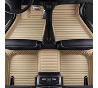 Voiture Cuir Tapis De Sol pour CC 2010 2011 2012 2013 2014 2015 2016 2017 2018, Couverture ComplèTe Tapis Imperméables Tout Temps Anti-Dérapants Moquettes Accessoires,Beige Style