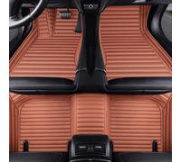 Voiture Cuir Tapis De Sol pour Jeep Compass 2017 2018 2019 2020, Couverture ComplèTe Tapis Imperméables Tout Temps Anti-Dérapants Moquettes Accessoires,Brown Style