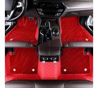 Voiture Cuir Tapis De Sol pour Mitsubishi Outlander PHEV 2016-2025 (LHD), Couverture ComplèTe Imperméables Moquette Protection IntéRieur Accessoires,E/Red