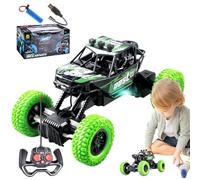 Voiture De Cascade Hors Route - Double Côté Conduite | Voitures Pour Toys Rotation À 360 ° Rechargeable | Rotation Rotative Roulante | Phares LED RC 4 Roues Motrices À Grande Vitesse Hors Rout