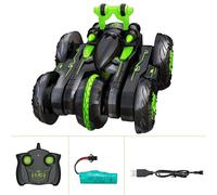 Voiture De Cascadeur Rc 2.4g Pour Garçons, Véhicule Tout-Terrain Avec Chenille Légère, Déformation Électrique À 360 Degrés, Jouet De Course