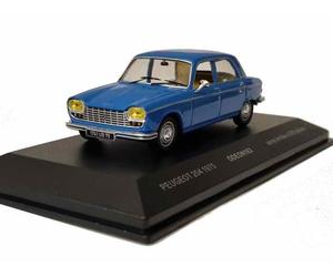 Voiture de Collection PEUGEOT 204 Bleue 1967 au 1/43 Edition Limitée 504 PCS